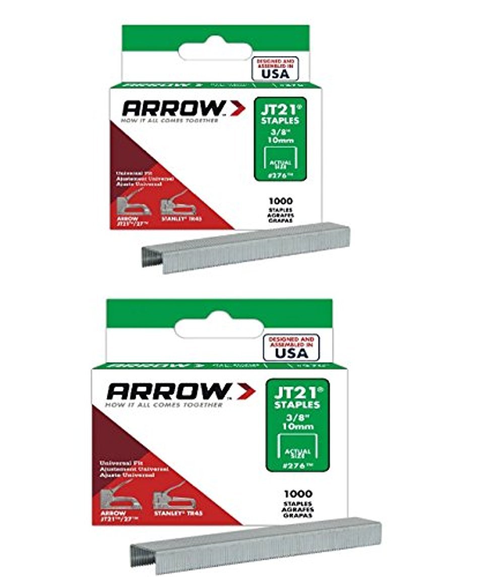 Arrow Fastener Genuine JT21/T27 3/8-Inch Staples