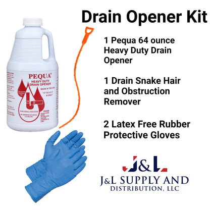 PEQUA HEAVY DUTY DRAIN OPENER KIT - 64 Ounce